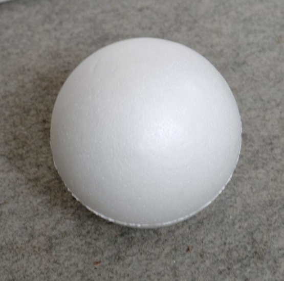 Polystyrenová koule plná pr. 12 cm